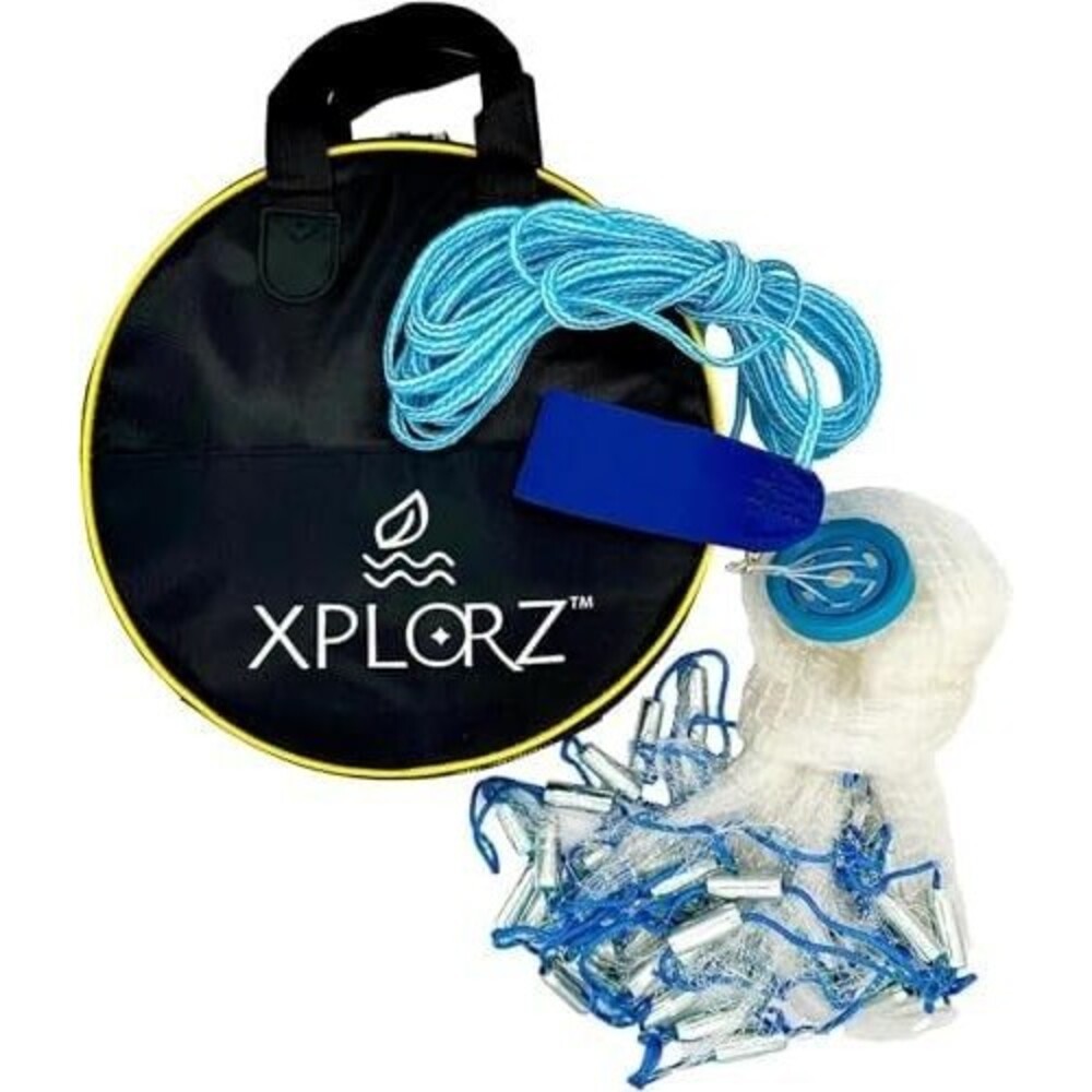 Fishing Cast Net with Weights Bait Trap for Saltwater Freshwater 4–8ft